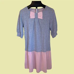 Ted Baker RARE Twee Bow Collar Drop Waist Dress Size 8 Medium